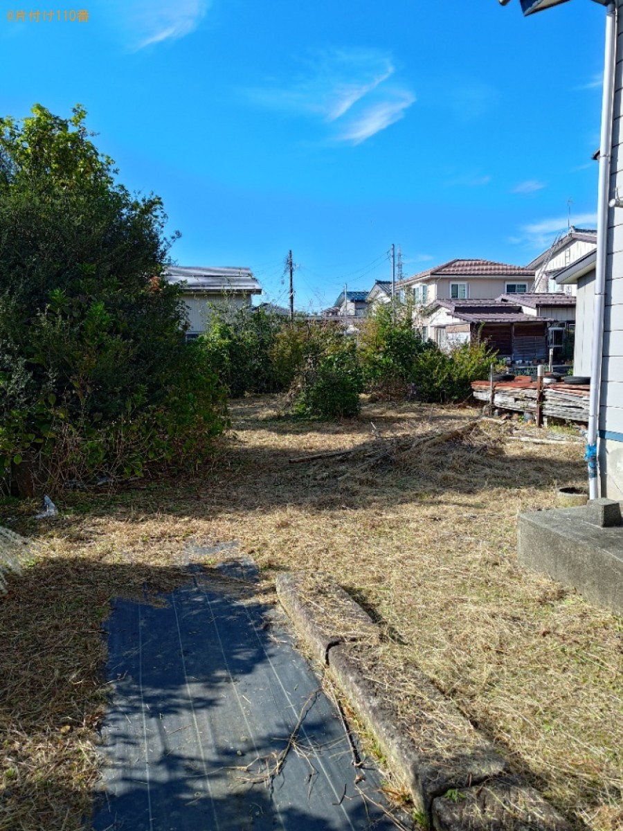 木の伐採、草刈り作業ご依頼　お客様の声